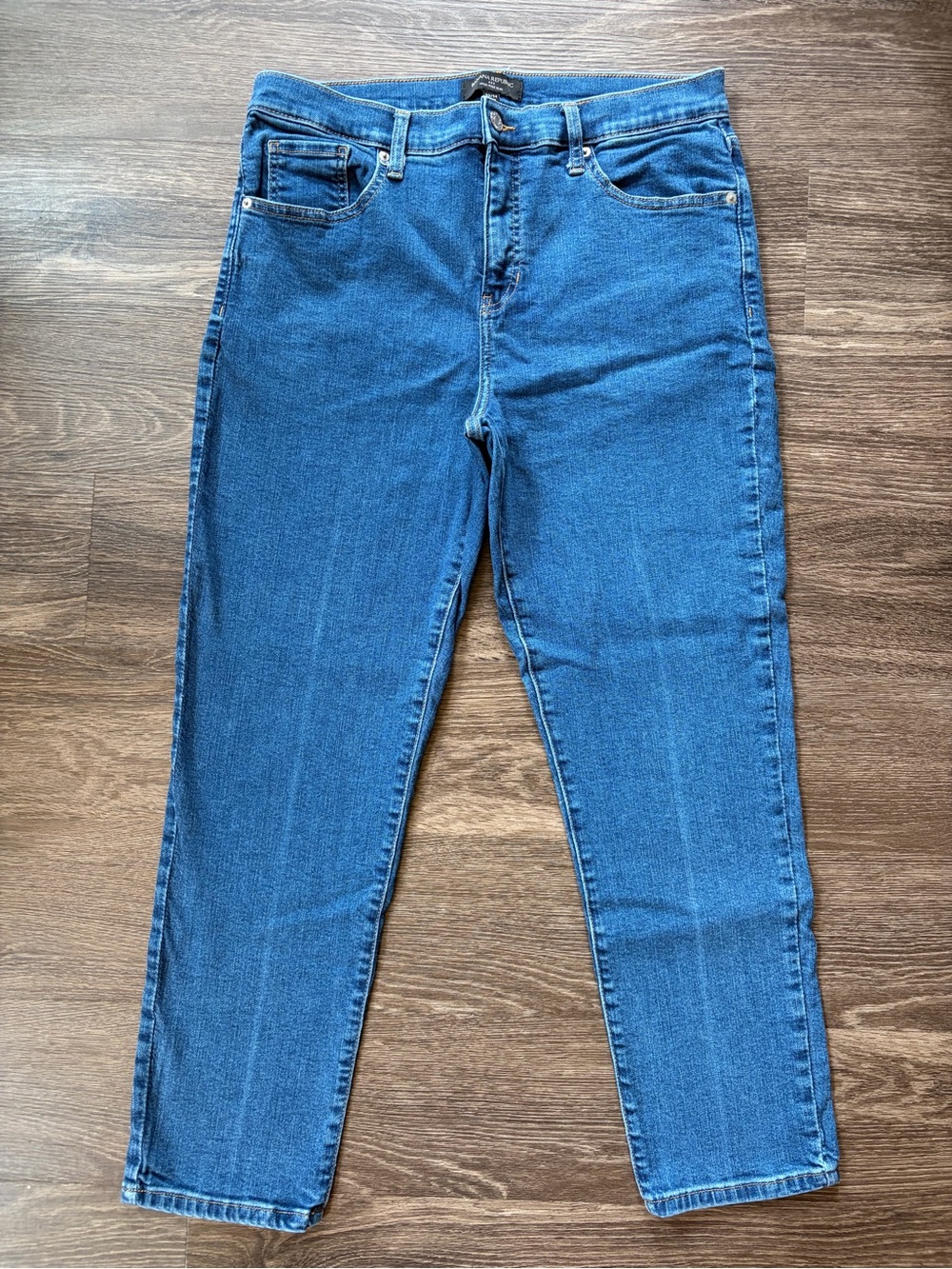Banana Republic High-Rise Slim Jeans | Medium Wash Blue Denim | Size 32/14